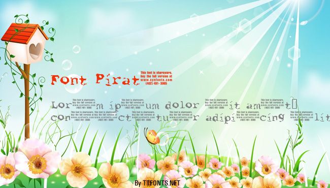 Font Pirate example