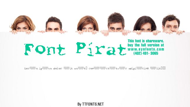 Font Pirate example