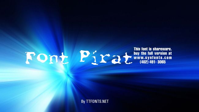 Font Pirate example