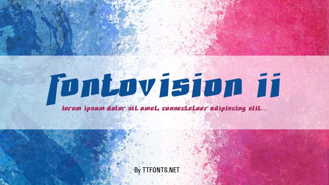 Fontovision II example