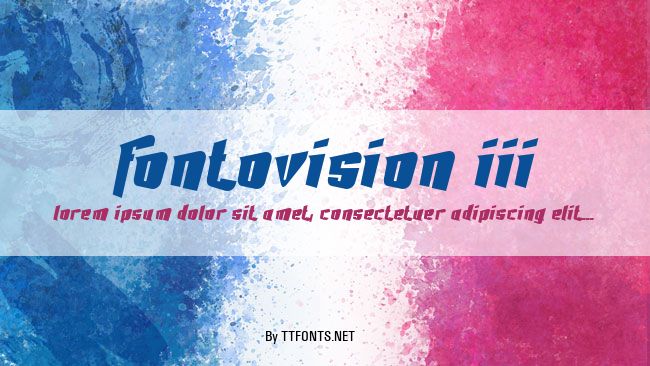 Fontovision III example