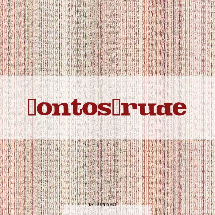 FontosCrude example