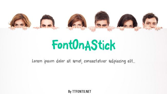 FontOnAStick example