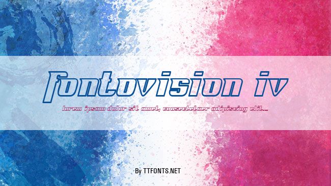 Fontovision IV example