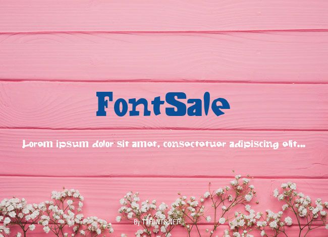 FontSale example