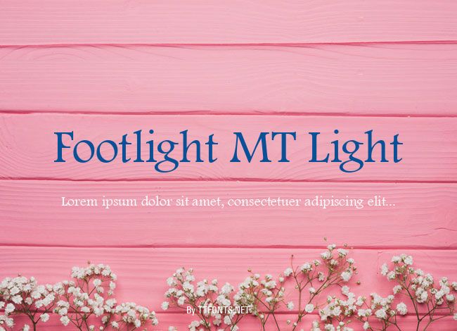 Footlight MT Light example