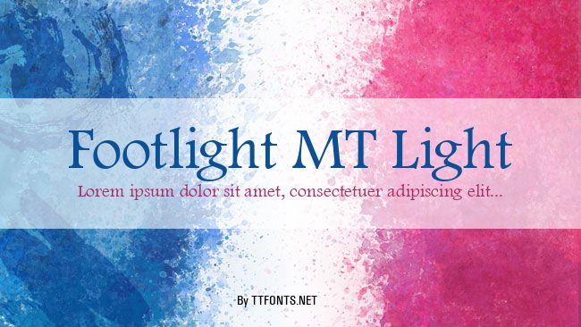 Footlight MT Light example