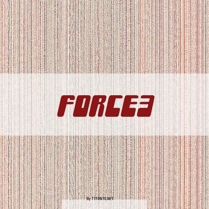FORCE3 example