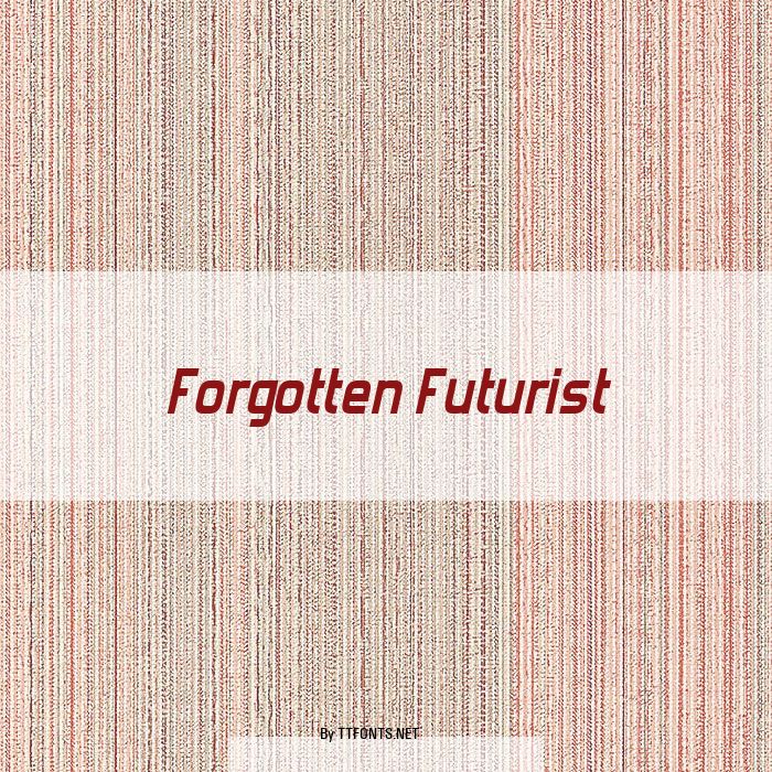 Forgotten Futurist example
