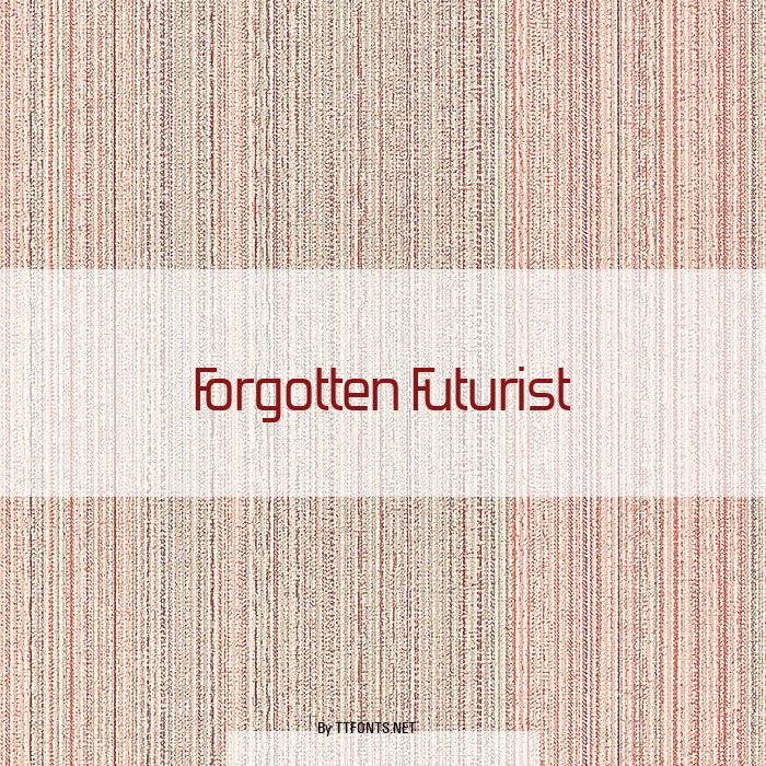 Forgotten Futurist example