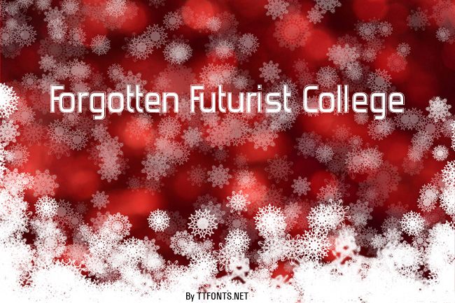 Forgotten Futurist College example