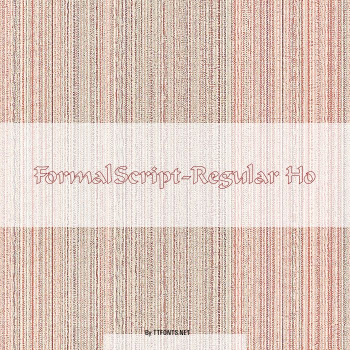 FormalScript-Regular Ho example