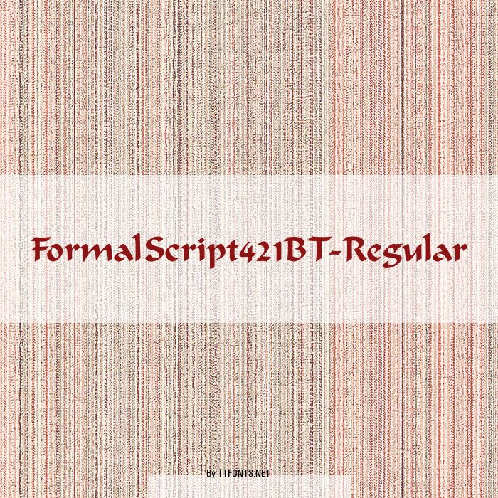 FormalScript421BT-Regular example