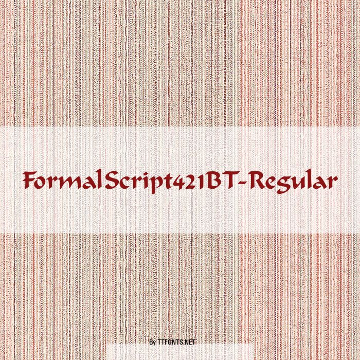 FormalScript421BT-Regular example