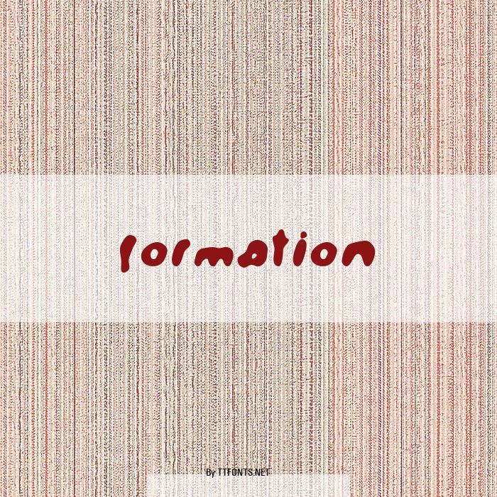 Formation example