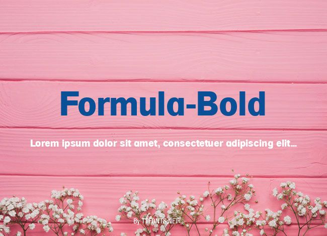 Formula-Bold example