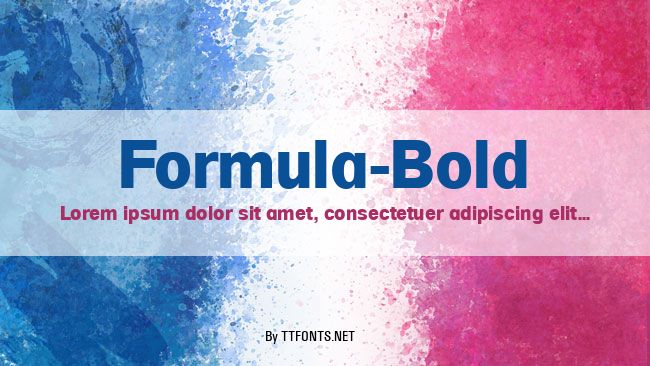 Formula-Bold example