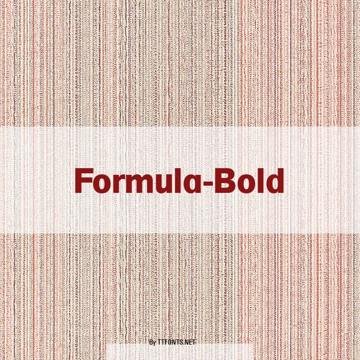 Formula-Bold example