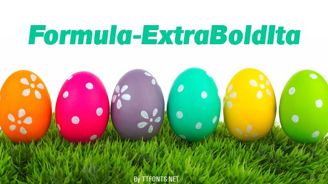 Formula-ExtraBoldIta example