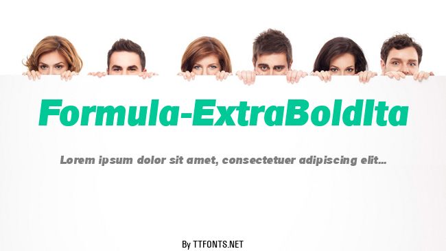 Formula-ExtraBoldIta example