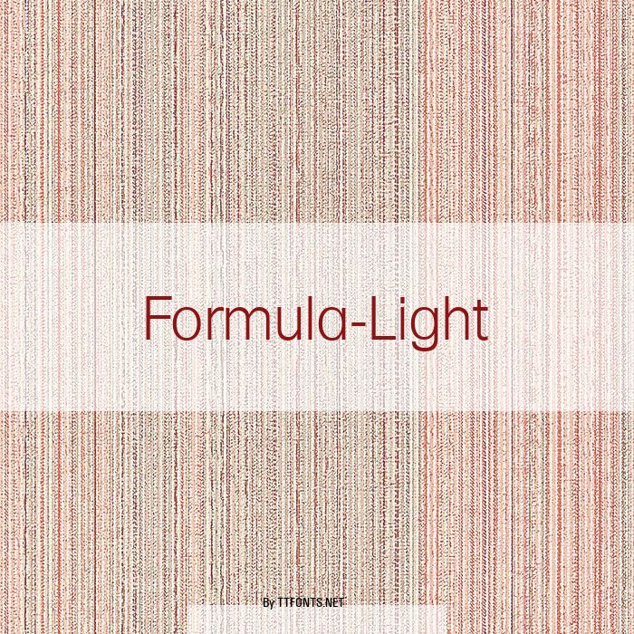 Formula-Light example