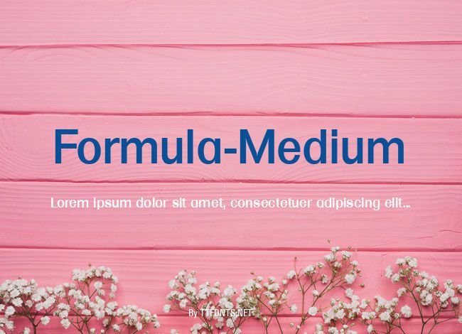 Formula-Medium example