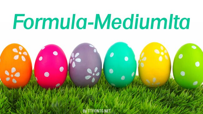 Formula-MediumIta example