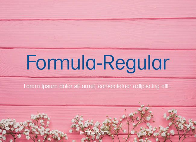 Formula-Regular example