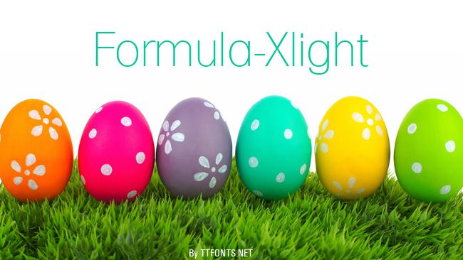 Formula-Xlight example