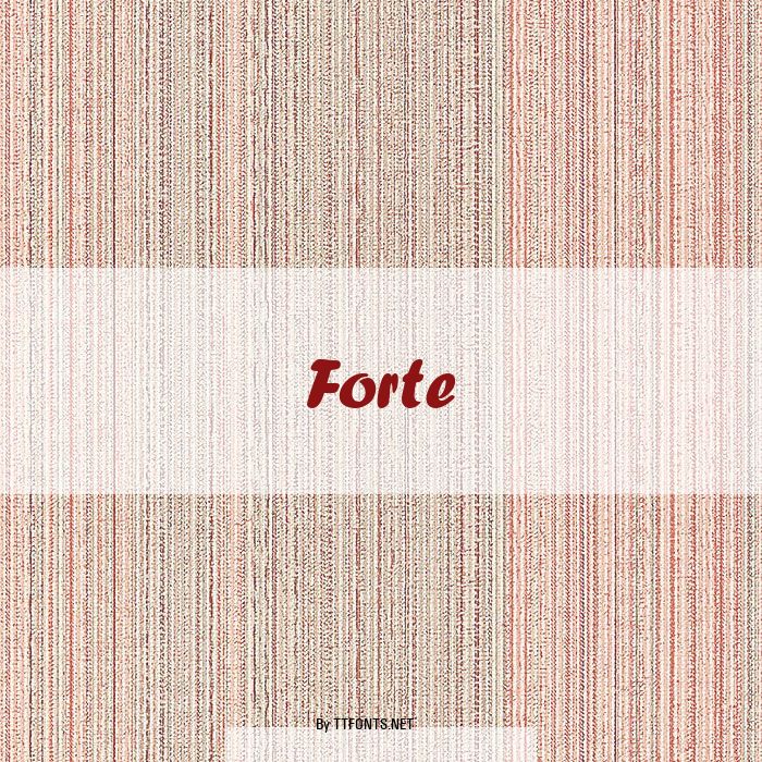 Forte example