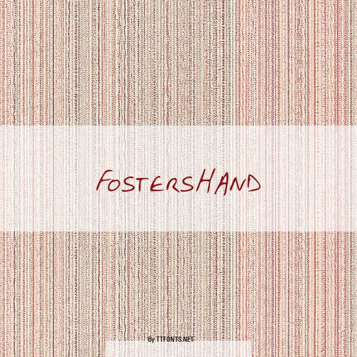 FostersHand example