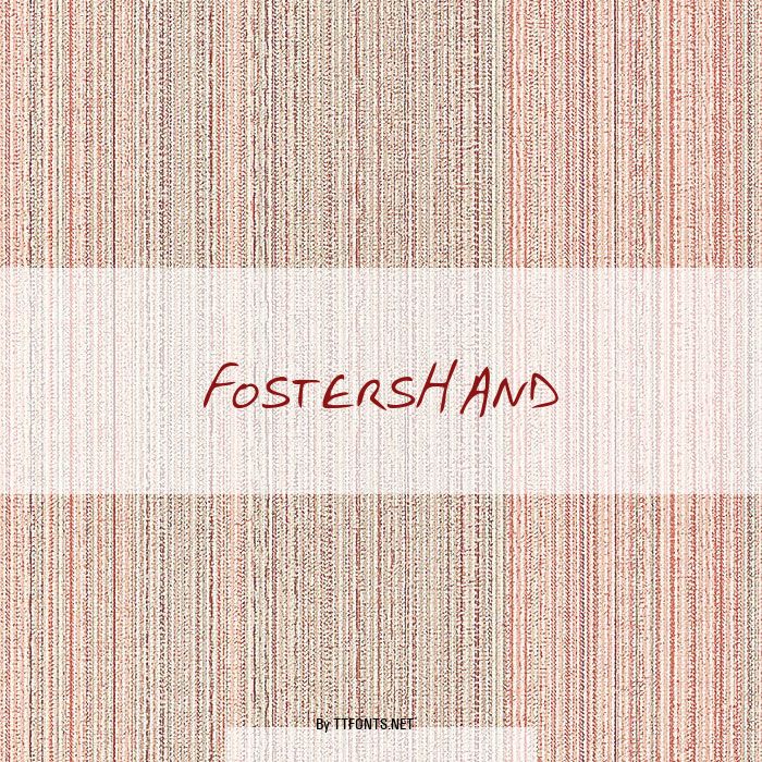FostersHand example