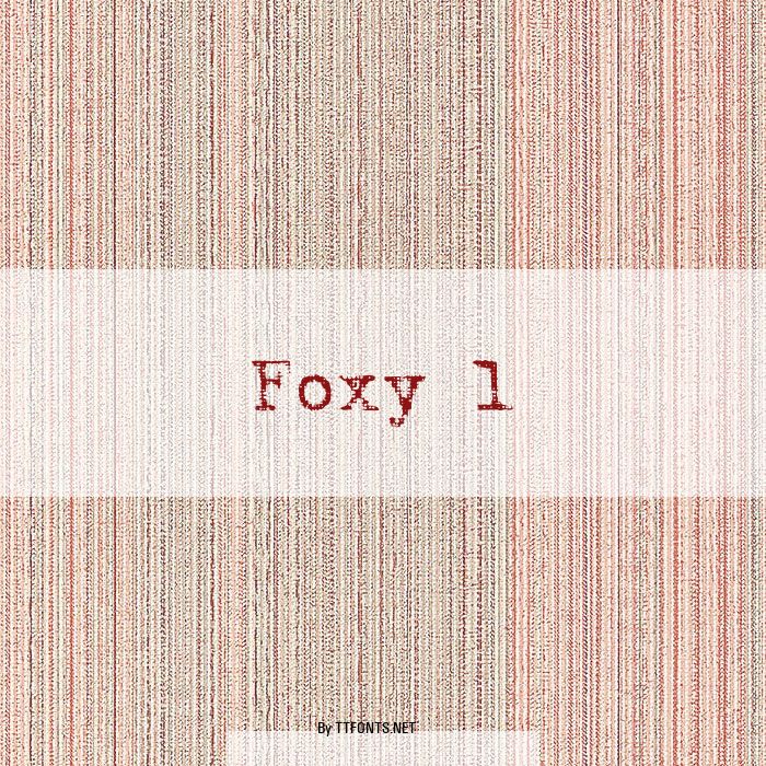 Foxy 1 example