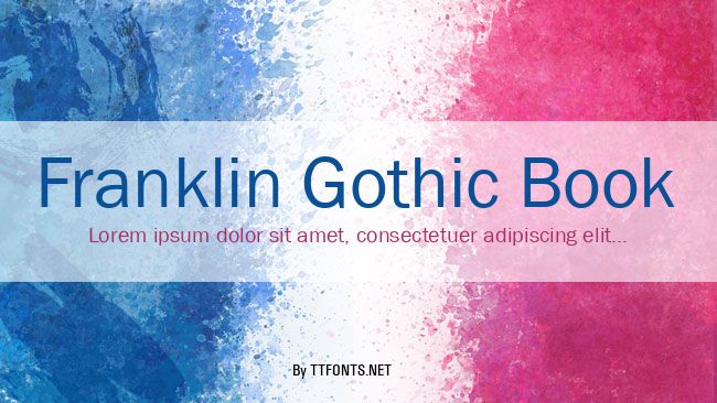 Franklin Gothic Book example