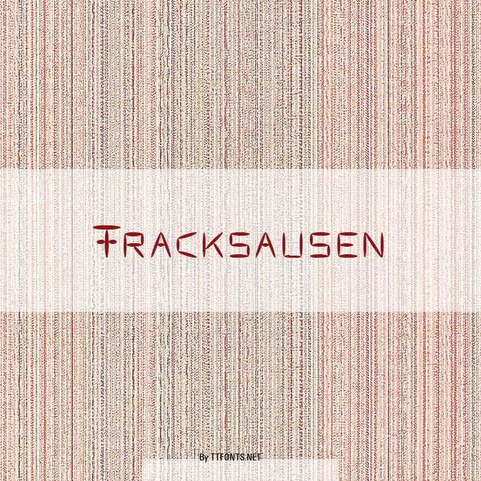 Fracksausen example