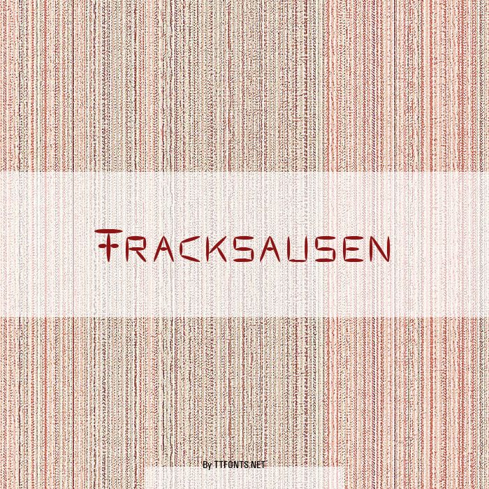 Fracksausen example