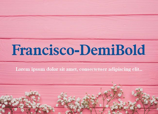 Francisco-DemiBold example
