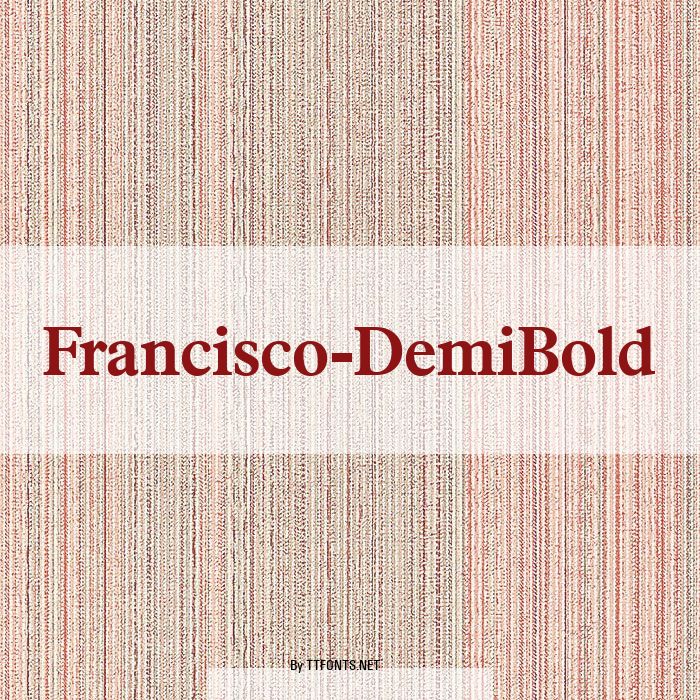 Francisco-DemiBold example