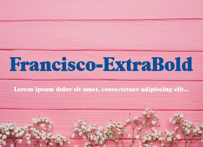 Francisco-ExtraBold example