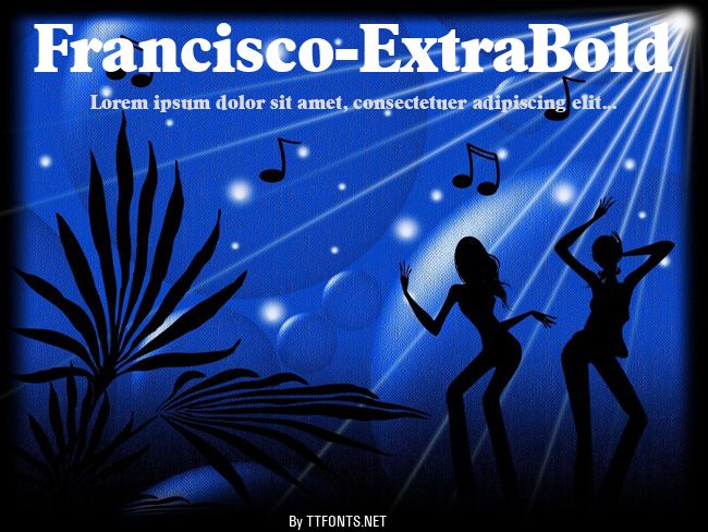 Francisco-ExtraBold example
