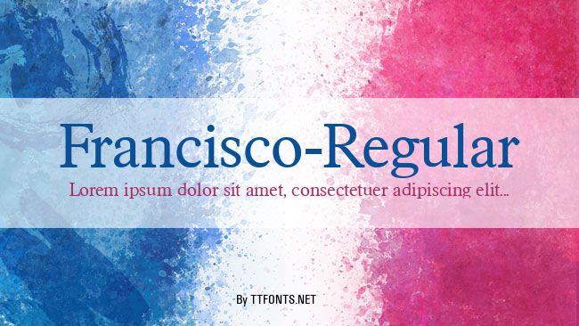 Francisco-Regular example