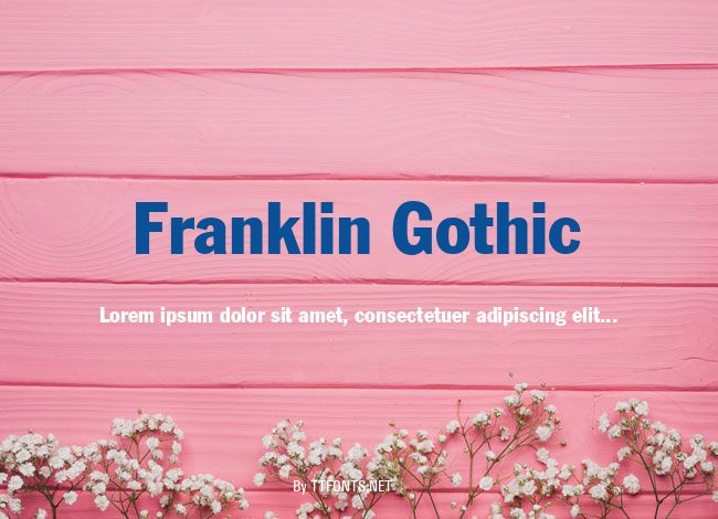 Franklin Gothic example