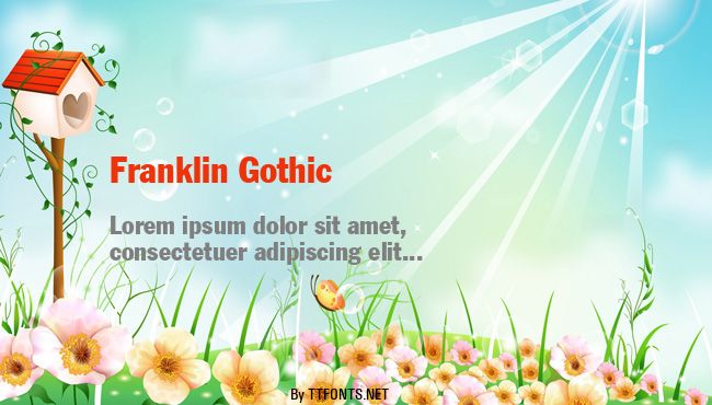 Franklin Gothic example