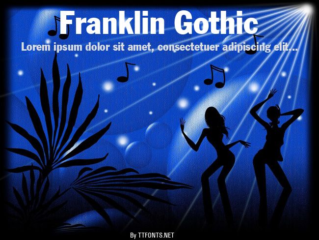 Franklin Gothic example