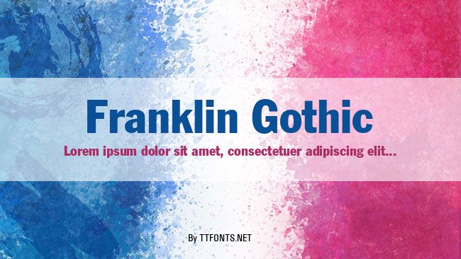 Franklin Gothic example