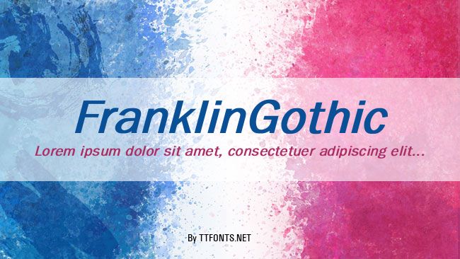 FranklinGothic example