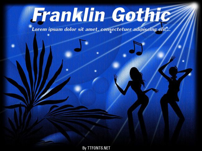 Franklin Gothic example