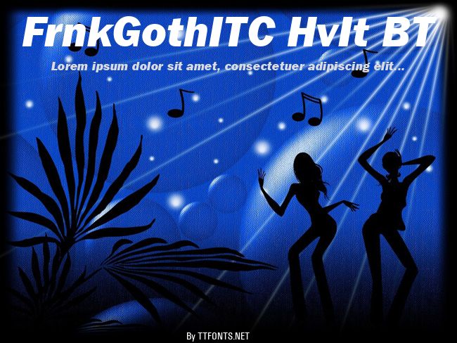 FrnkGothITC HvIt BT example