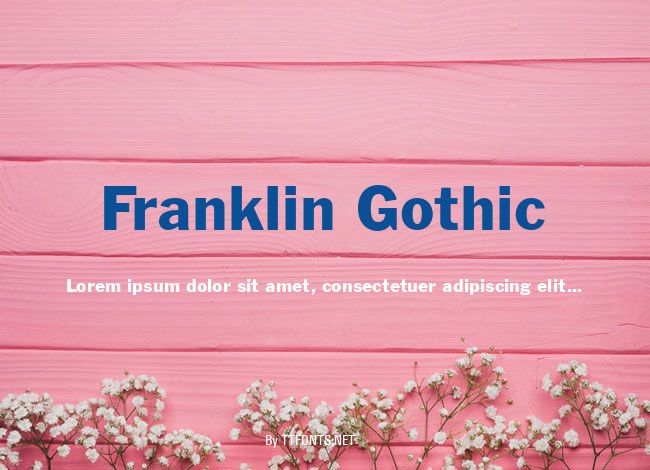 Franklin Gothic example