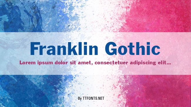 Franklin Gothic example